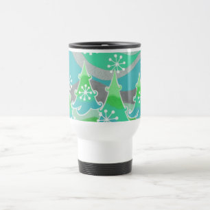 Arbres d'hiver grand voyage vert / banlieue mug