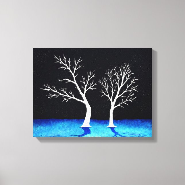 Arbres d'hiver - Impression en toile (Recto)