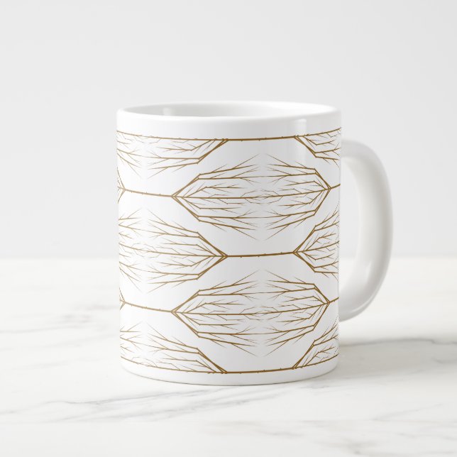 Arbres d'hiver Jumbo Mug (Devant droit)