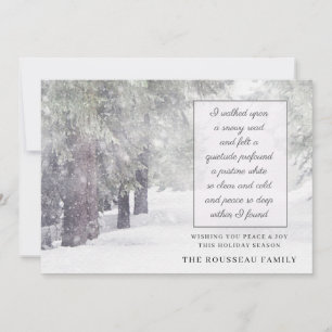 Arbres En Hiver Vacances De Neige Invitation