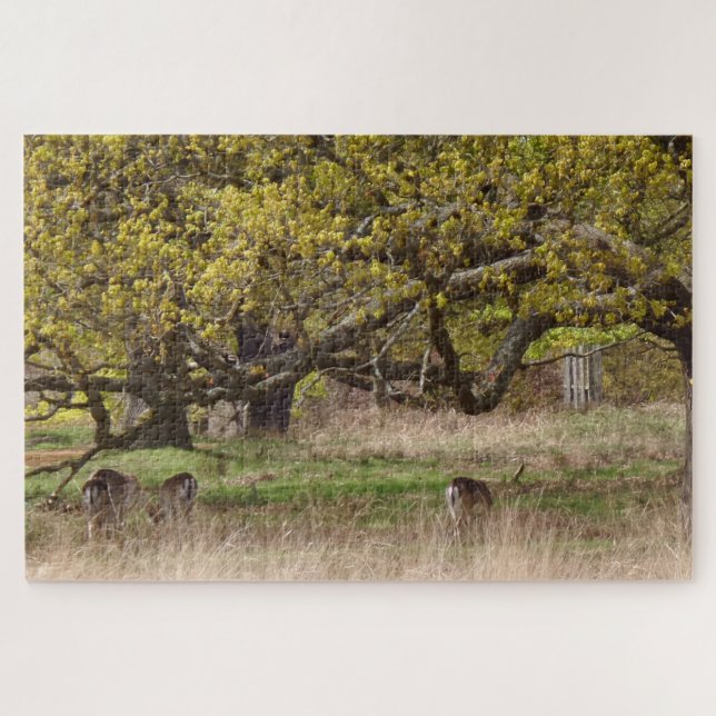 Arbres et cerfs Puzzle (Horizontal)