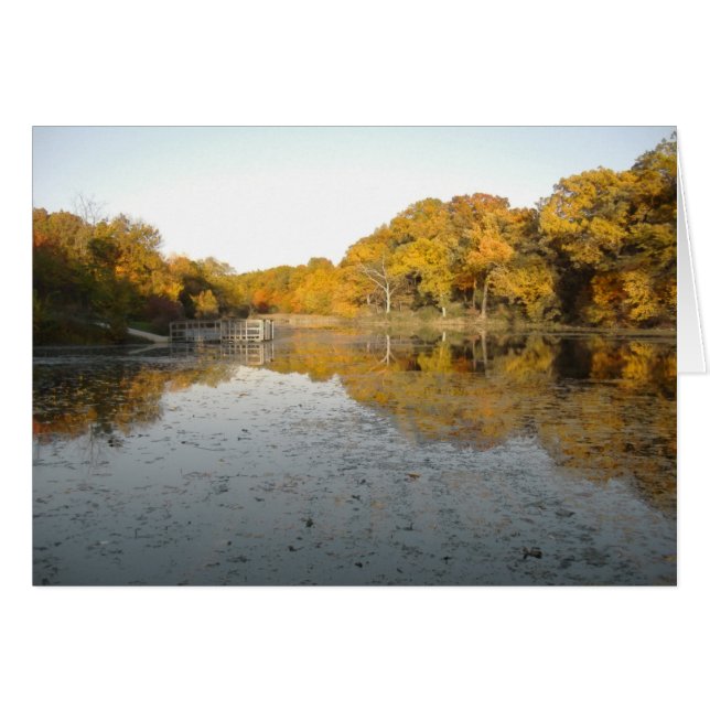 Arbres et étang d'or (Devant Horizontal)