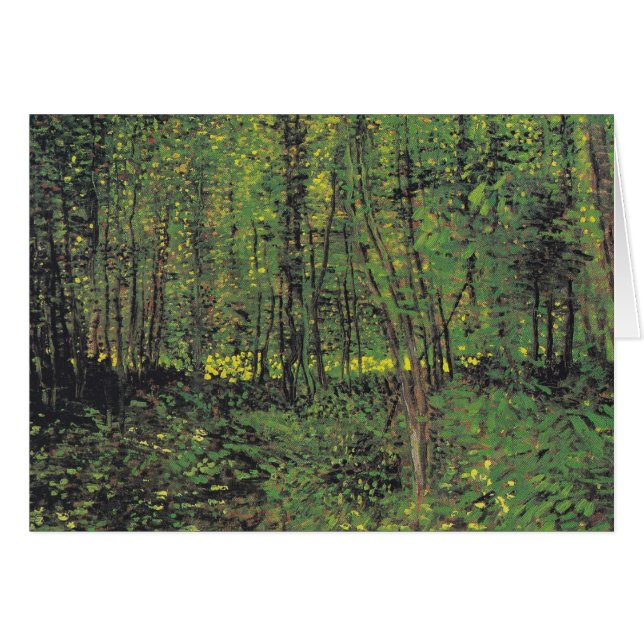 Arbres et sous-bois par Van Gogh (Devant horizontal)