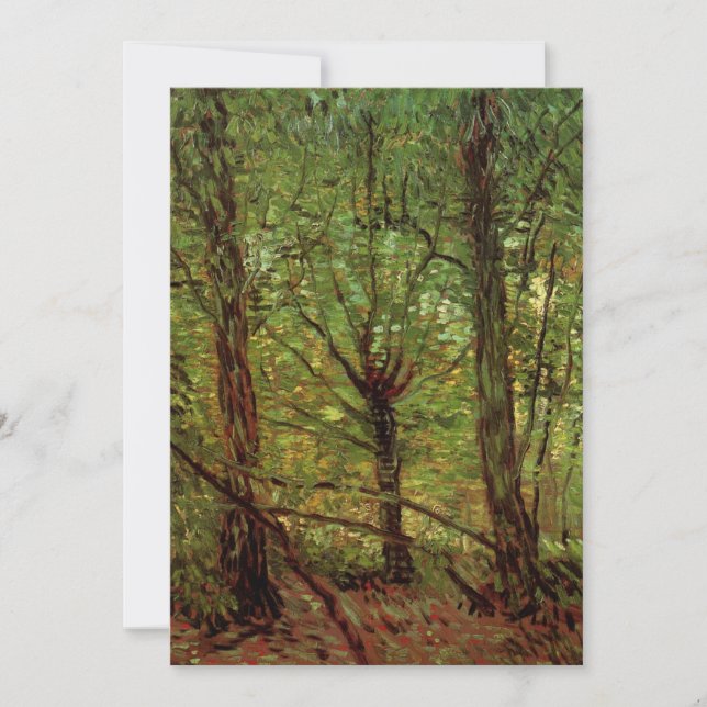 Arbres et sous-bois par Vincent van Gogh (Devant)