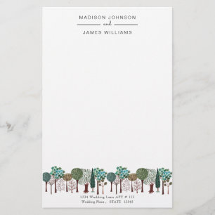 Arbres Forêt Bois   Mariage   Papeterie