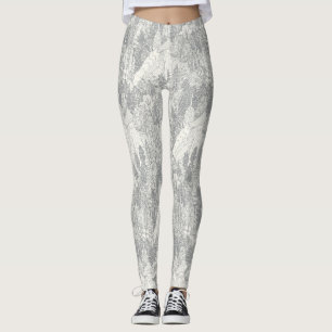 arbres leggings argentés NC