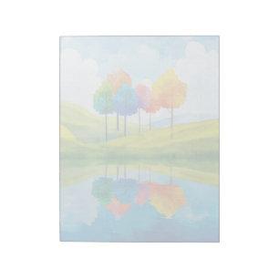 Arbres lunaires - Bloc-notes de 11 po x 8,5 po