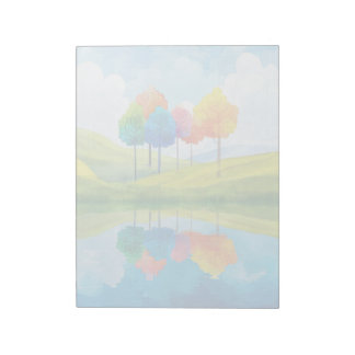Arbres lunaires - Bloc-notes de 11 po x 8,5 po