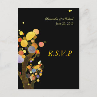 Arbres lunaires : Cartes de réponse du Mariage RSV