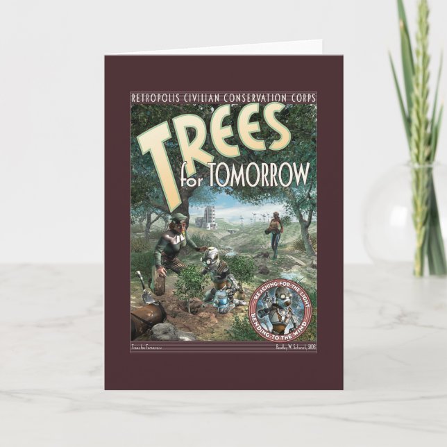 Arbres pour la carte de voeux de demain (Devant)