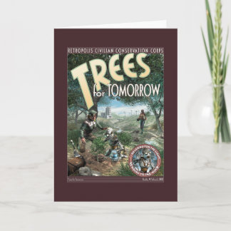 Arbres pour la carte de voeux de demain