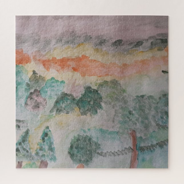 Arbres Sur La Baie Jigsaw Puzzle (Vertical)