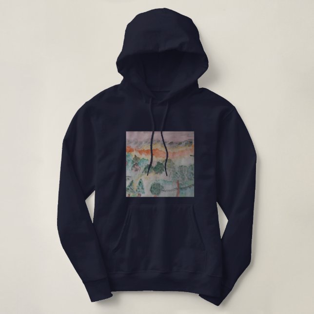 Arbres Sur La Baie Sweat - shirt à capuche (Design devant)