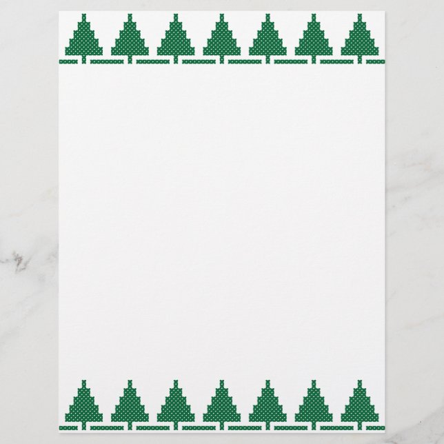 Arbres verts de Noël motif (Devant)