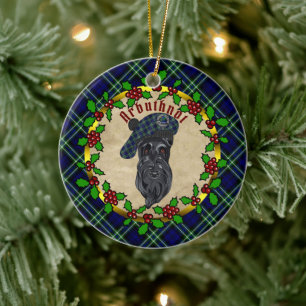 Arbuthnot Scottie Chien Noël Ornement en céramique
