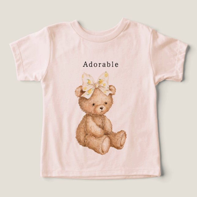 Arc adorable d'ours en peluche (Design Recto)