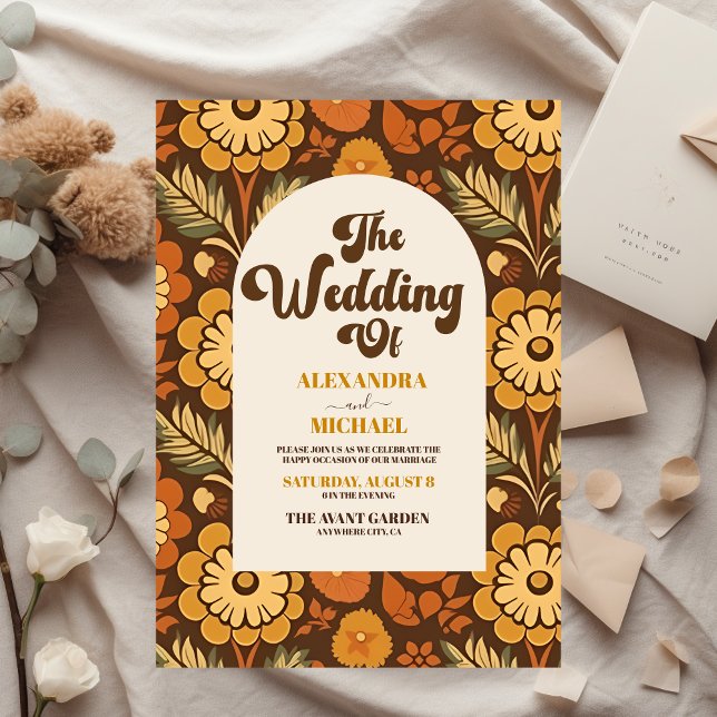 Arc Budget Super Rétro les années 70 Mariage Flora (Créateur téléchargé)