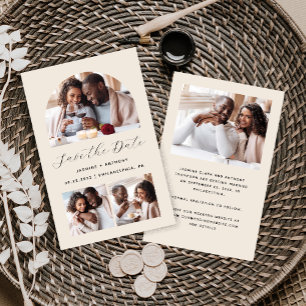 Arc budgétaire 4-Photo Beige Enregistrer la date