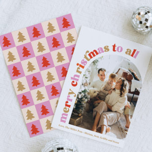 Arc coloré photo Joyeux Noël Carte