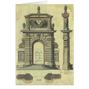 Arc de Portail de Jardin Vintage, Architecture Ren