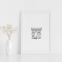 Arc de Triomphe Illustration à la main Poster