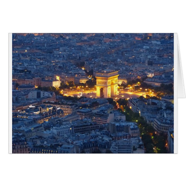 Arc De Triomphe Paris France Ville Cosmopolite (Devant horizontal)