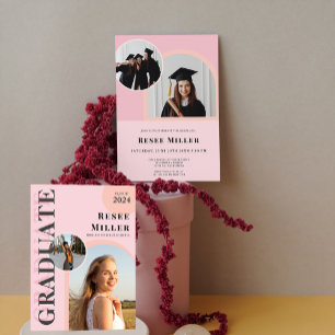 Arc élégant Photo Graduation Party Invitation