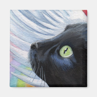 Arc-en-ciel - Aimant de chat Angel ailé