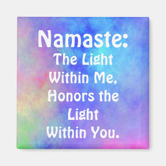 Arc en ciel, aimant Namaste