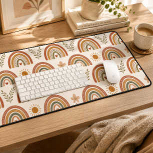 Arc-en-ciel aquarelle boho chaud