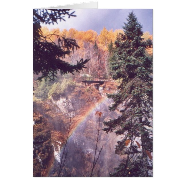 "Arc en ciel au-dessus des chutes" (Devant)