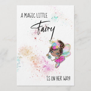 *~* Arc en ciel Bébé Fairy Magic Shower Invitation