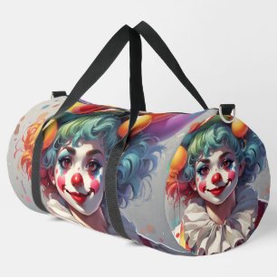 Arc-en-ciel Clowns s'amuser Happy Grand Duffel Sac