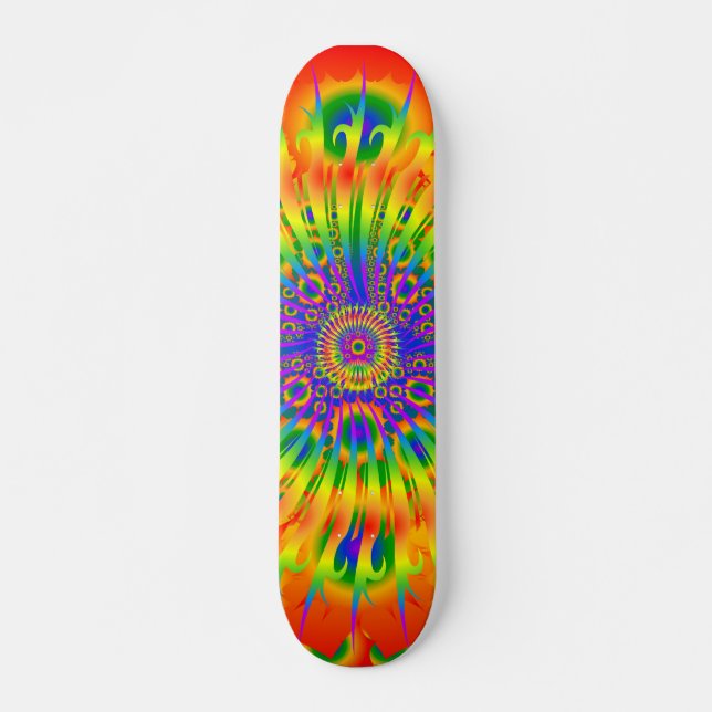 Arc-en-ciel / conception fractale : Skateboard per (Devant)