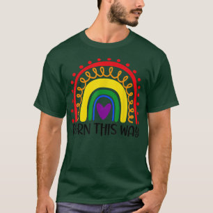 Arc-en-ciel Couleurs Né de cette façon t-shirt LGB