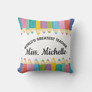 Arc-en-ciel crayons Mondes Meilleur coussin enseig