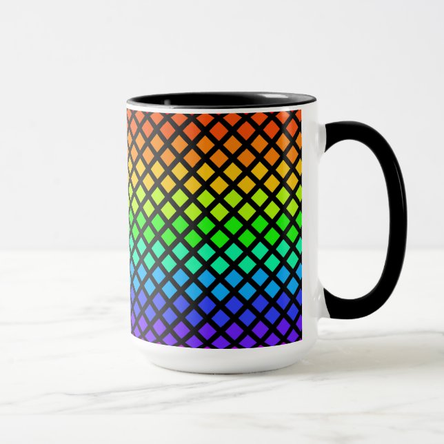 Arc-en-ciel de Diamonds tasse - choisir style et c (Droite)