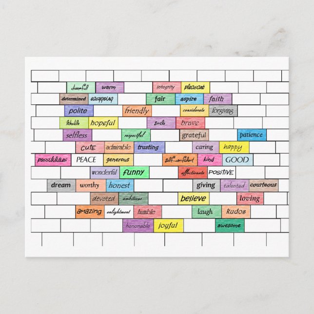 Arc en ciel de la carte postale Graffiti Inspirati (Devant)