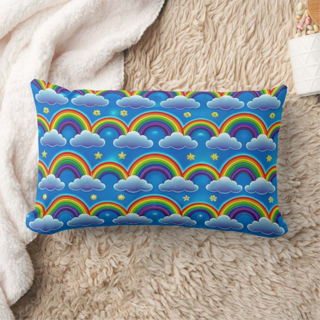 Arc-en-ciel de l'espoir - Oreiller à lancer inspir (Couverture)