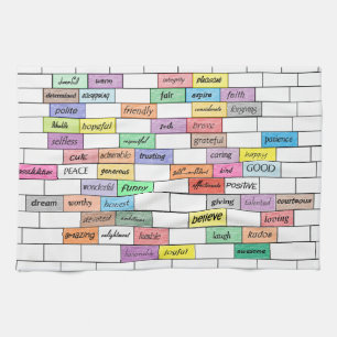 Arc-en-ciel de serviette de cuisine inspirée de