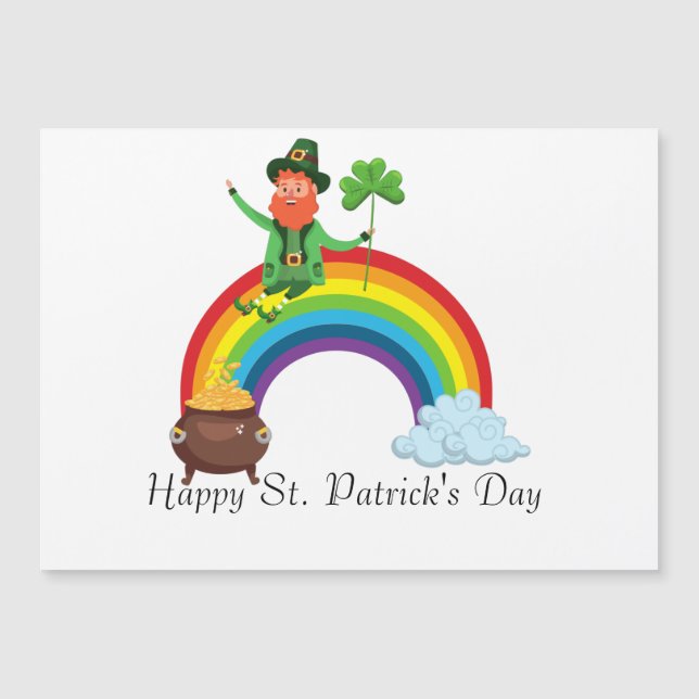 Arc-en-ciel de St. Patrick |Happy Shamrock Whimsic (Devant)