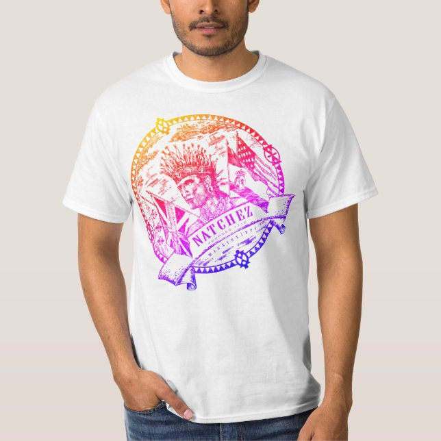 Arc-en-ciel d'hommes de T-shirt de joint de (Devant)