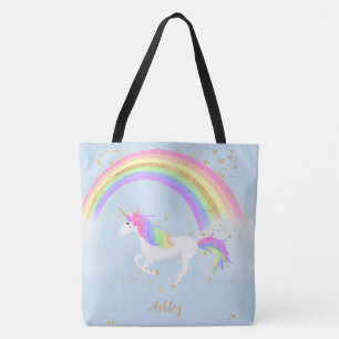 Arc-en-ciel d'or du sac personnalisé par licorne 
