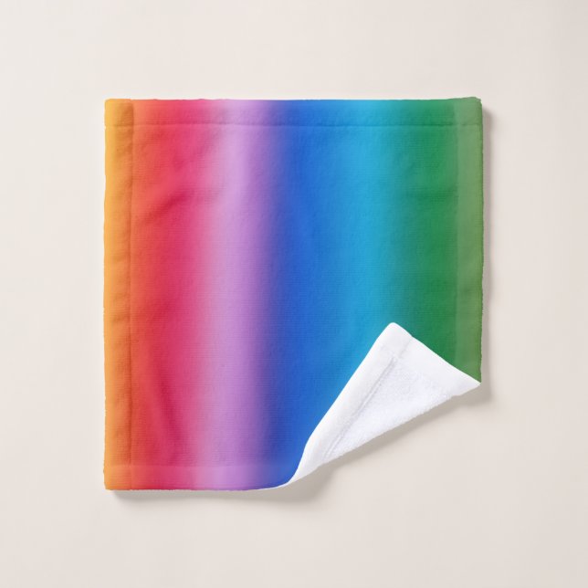 Arc-en-ciel élégant linge - Parfait pour tous les  (Gant de toilette)