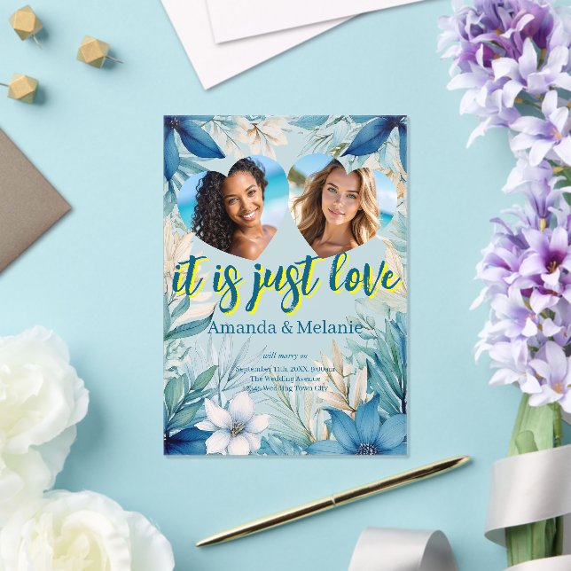 Arc en ciel et Faire-part de mariage tropicale (Insitu (Mariage))