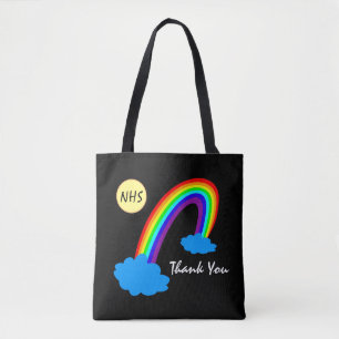 Arc en ciel et Merci "NHS" / sacs de mode Grande-B
