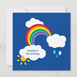 Arc-en-ciel, nuages, pluie et soleil personnalisés