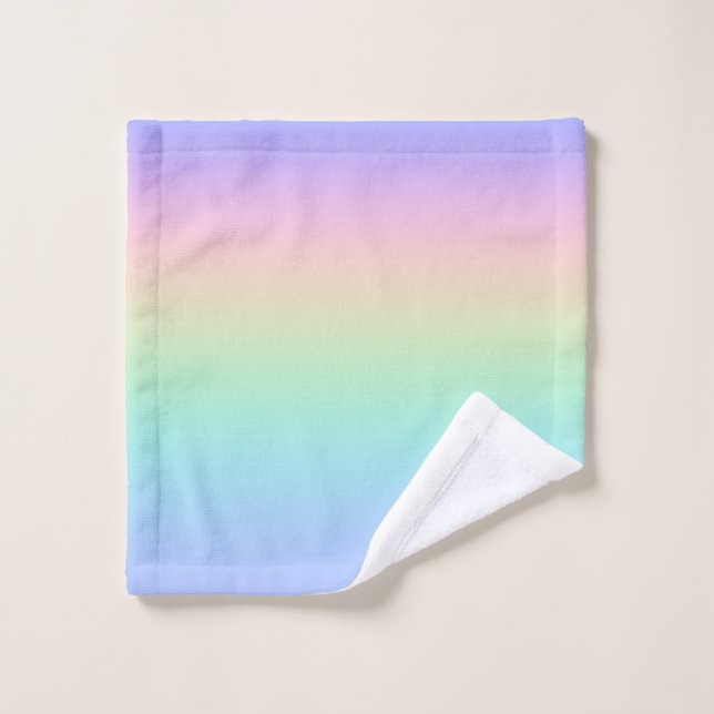 Arc-en-ciel pastel (Gant de toilette)