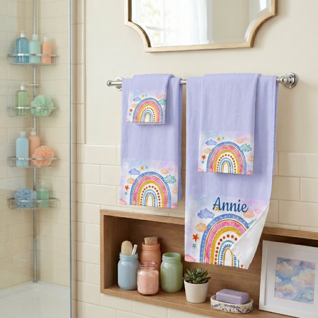 Arc-en-ciel pastel personnalisé mignon  (Créateur téléchargé)
