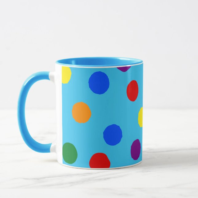 Arc-en-ciel Polka Dot Mug (Gauche)